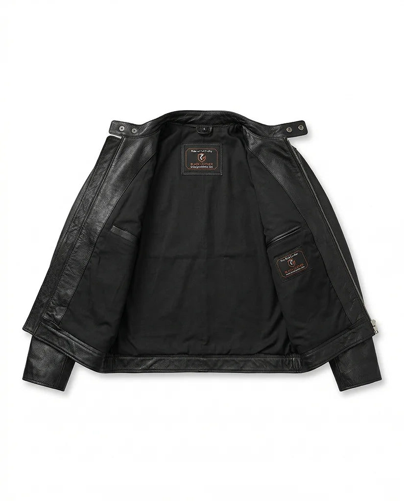 Premium GL Nova Cowhide Leather Jacket crafted from genuine cowhide leather