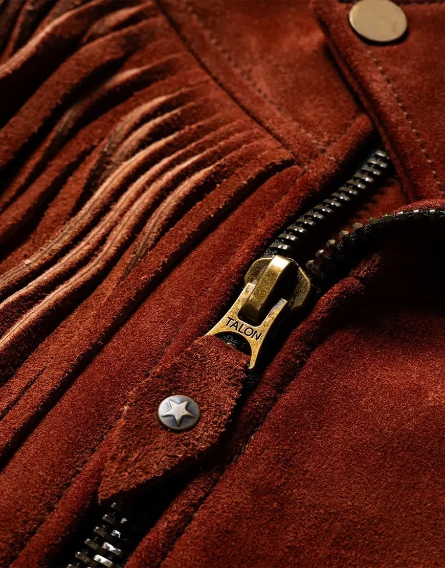Ranger Copperhide Jacket close-up texture genuine leather finish