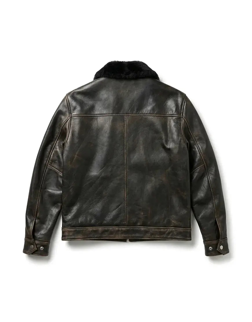 Coffee Brown Leather jacket